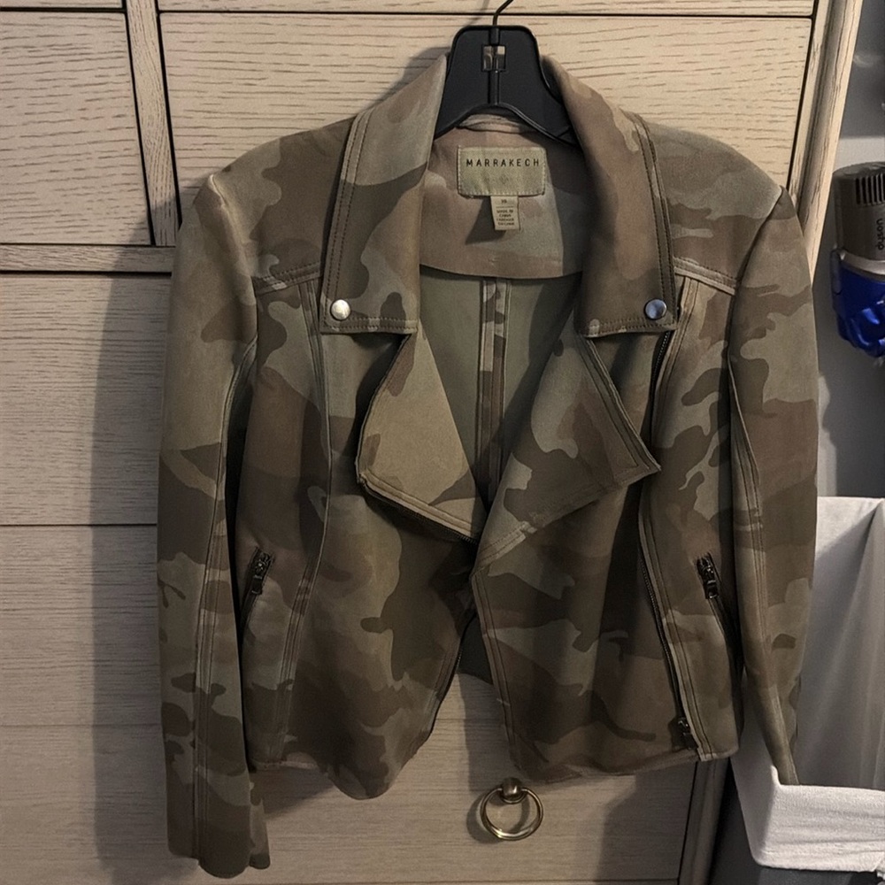 Marrakech Camo Moto Jacket worn only a few times